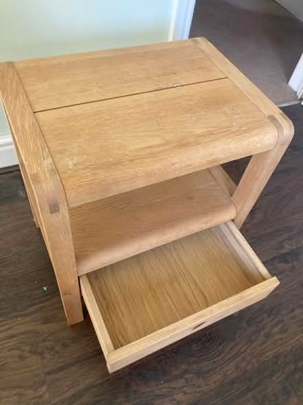 Photo of free Bedside table with one drawer (Waterloo) #2