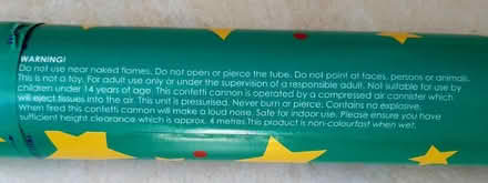 Photo of free Confetti Cannon (Bristol, BS7) #3