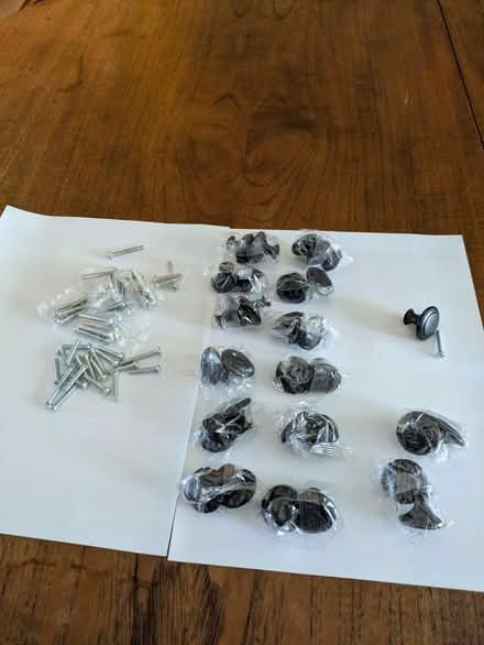 Photo of free Small black drawer knobs (Castro Valley) #2