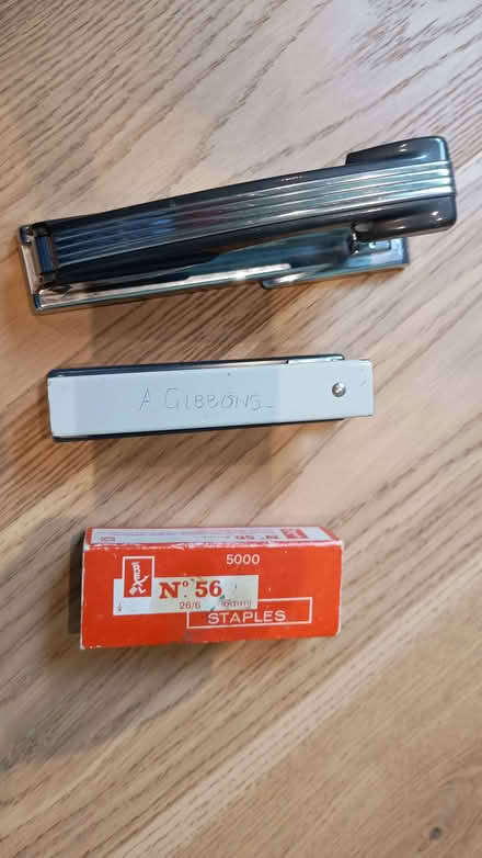 Photo of free Two staplers, staples, staple remover (New Marston OX3) #1