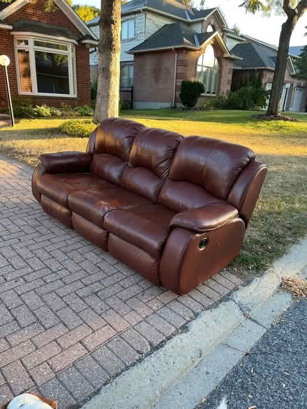Photo of free Large comfy couch - at the curb (Kanata Lakes/Beaverbrook) #1