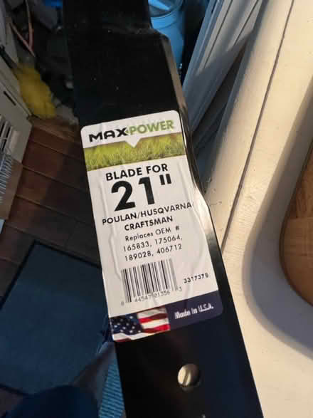 Photo of free 21” Mulching mower blade - NEW (Hicksville) #1