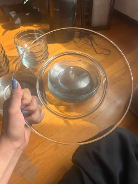 Photo of free Glass dinnerware (set of 10) (Brighton, MA) #3