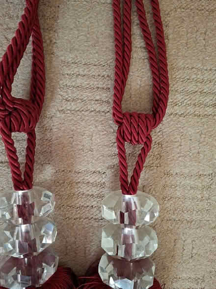 Photo of free Dark Red Curtain Tie backs (Murrow) #4