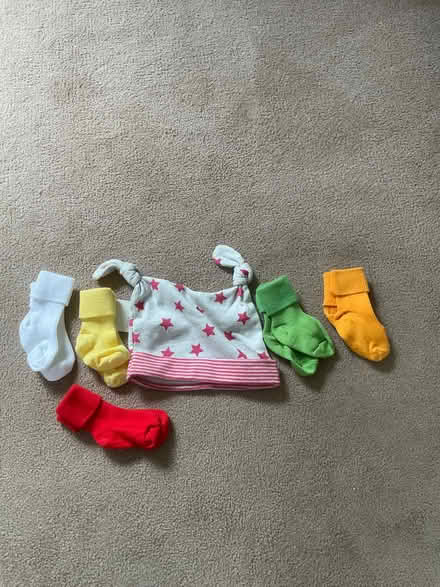Photo of free Unused hat and socks for baby (Whitegrove RG12) #1