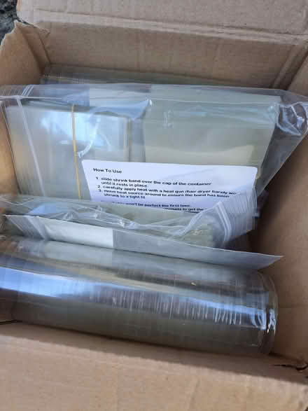 Photo of free Box of bottles, stoppers & heat-shrinks (Beeley DE4) #3