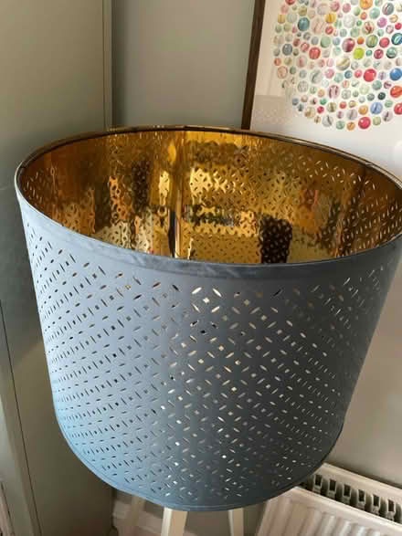 Photo of free Blue and gold standard lamp (Comely bank EH4) #3