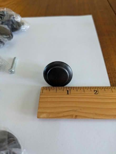 Photo of free Small black drawer knobs (Castro Valley) #1