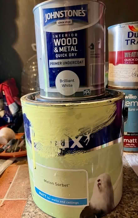 Photo of free Various opened part used tins of paint (Ifton Heath SY11) #3