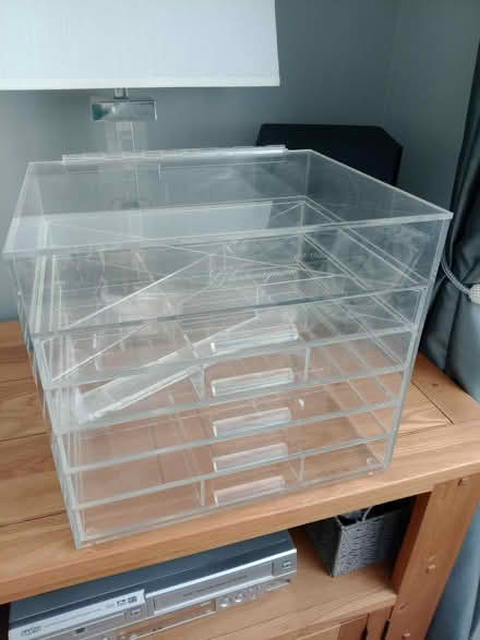 Photo of free clear plastic storage unit (L14 Dovecot) #1