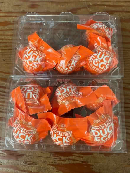 Photo of free Duck eggs-boiled and salted (Aptos - Trout Gulch) #1