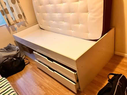 Photo of free Single bed frame with storage (Whitley RG2) #2