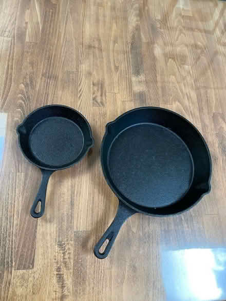 Photo of free 2 cast iron skillets (Heaton Chapel SK4) #1