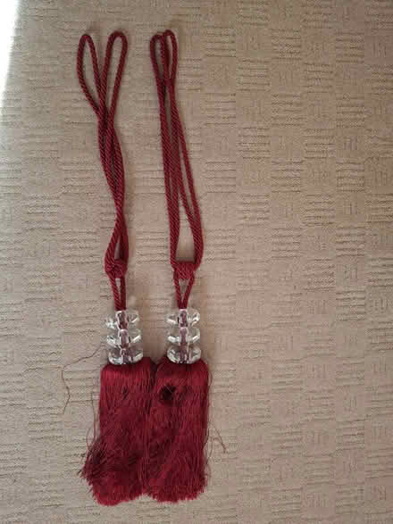 Photo of free Dark Red Curtain Tie backs (Murrow) #1