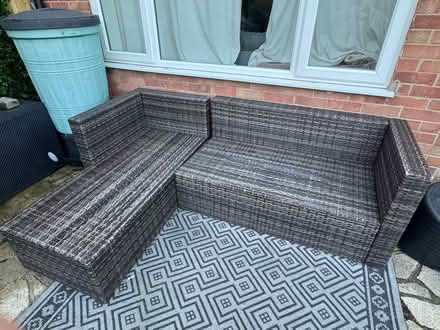 Photo of free Rattan corner sofa (Didcot OX11) #1