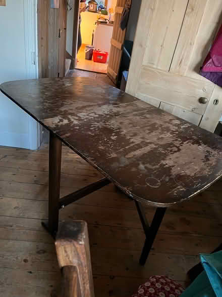 Photo of free Drop-leaf table, potential for upcycling (Shoscombe) #1