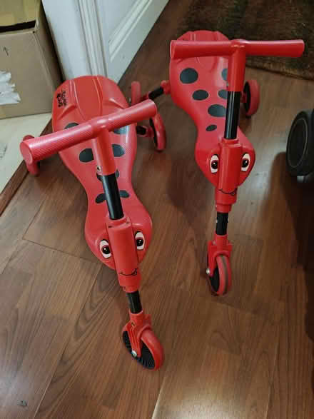 Photo of free 2 scuttlebug folding ride ons (Manor Farm BS10) #1
