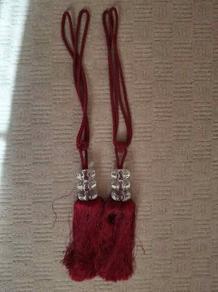 Photo of free Dark Red Curtain Tie backs (Murrow) #2