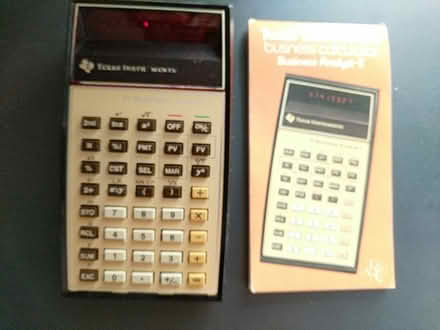 Photo of free Vintage TI business calculator (Ann Arbor near Hillside Terr.) #1