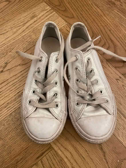 Photo of free Converse kids shiny white size 12.5 (Kingston Vale SW15) #1