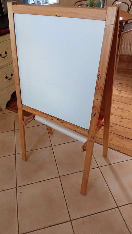 Photo of free Kids easel with blackboard and whiteboard and roll of paper (Headington OX3) #1