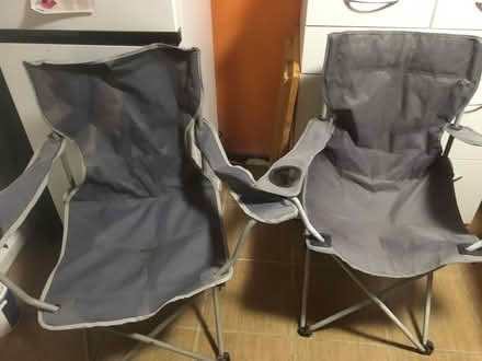 Photo of free Two Grey Travel Camping Chairs (Liverpool L6) #3