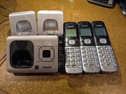 Photo of free Three Vtech Cordless Phones (Cambridge, Inman Sq.) #1