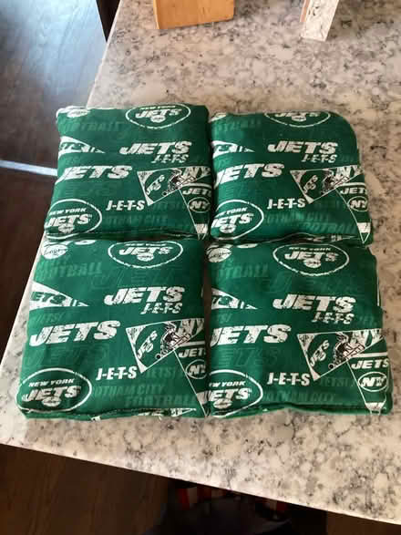 Photo of free Jets cornhole bean bags (New Fairfield Squantz Pond) #1