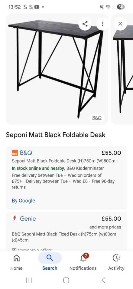 Photo of free Fold down desk (Worcester WR2) #1