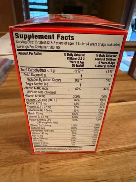 Photo of free Fintstones vitamins (Lake Mohegan, NY) #2