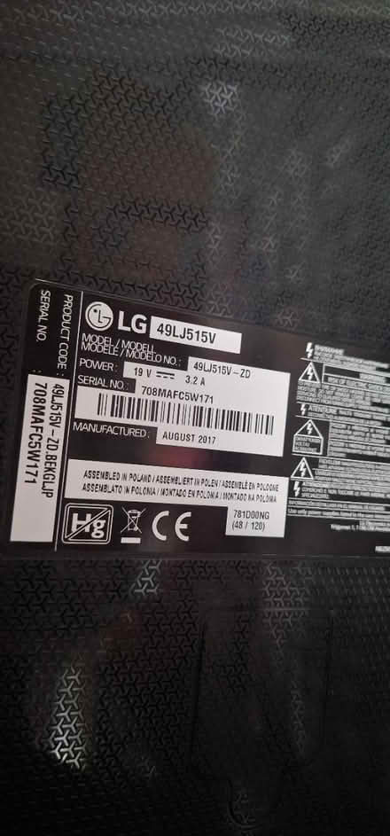 Photo of free 50inch LG smart tv (Welling DA16) #3