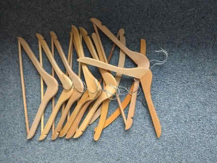 Photo of free Wooden hangers (Pennington SO41) #1