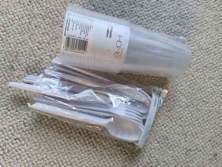 Photo of free Plastic cutlery & glasses: AWAITING COLLECTION (Sutton Park DY11) #1