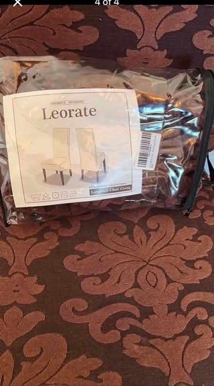 Photo of free Two dining room chairs and four covers (Cefn Mawr LL14) #1