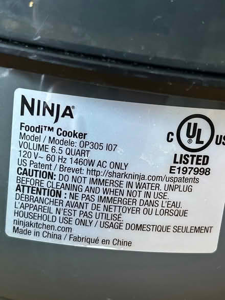 Photo of free Ninja cooker (North West Banning) #3