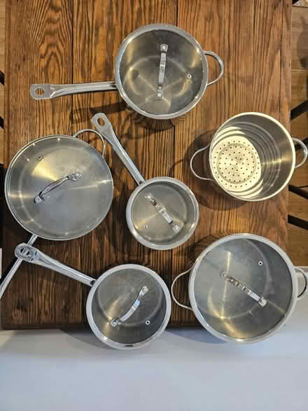 Photo of free Stainless steel pots and pans (Bath) #2
