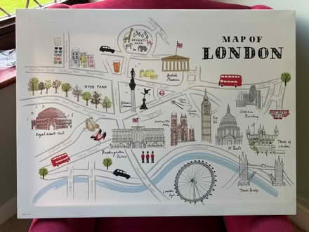 Photo of free Map of London Canvas Artwork (Great Amwell SG12) #1