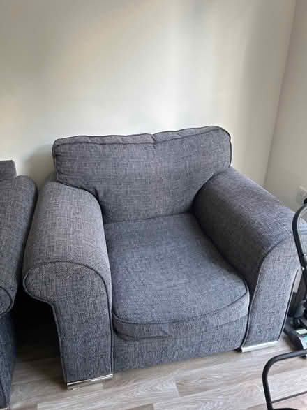 Photo of free Grey 2 seater couch and armchair (New Moston M40) #2