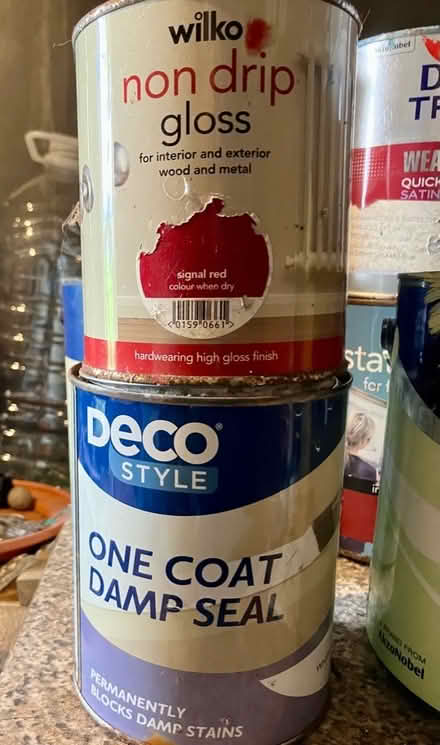 Photo of free Various opened part used tins of paint (Ifton Heath SY11) #2