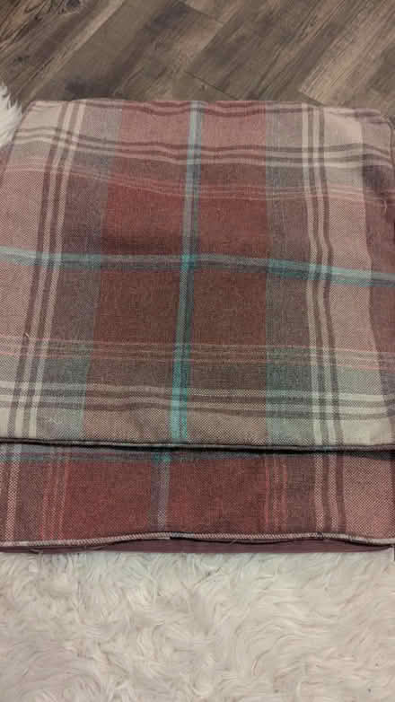 Photo of free Pair of Tartan cushion covers (RG24 Old Basing) #1