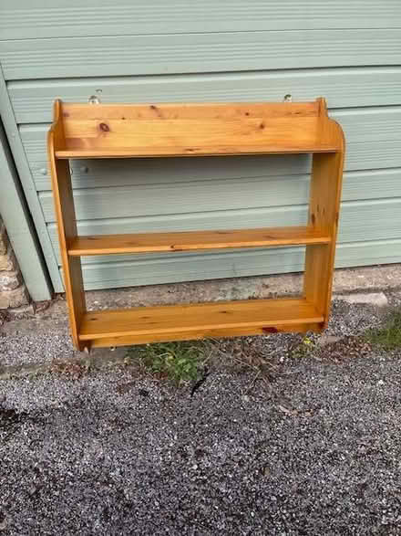 Photo of free Wall mounted pine shelving (Hockley SS5) #2