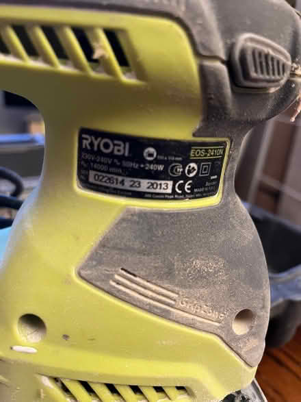 Photo of free Ryobi corded sander for spares/repair (Shoscombe) #3