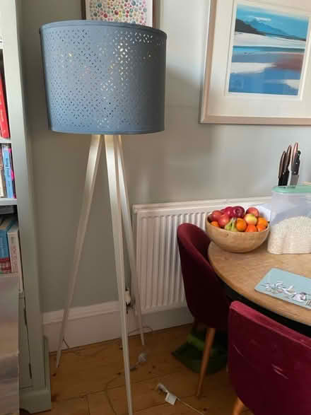 Photo of free Blue and gold standard lamp (Comely bank EH4) #1