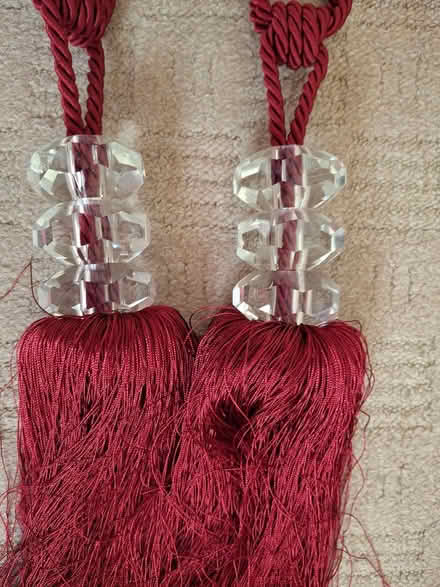 Photo of free Dark Red Curtain Tie backs (Murrow) #3