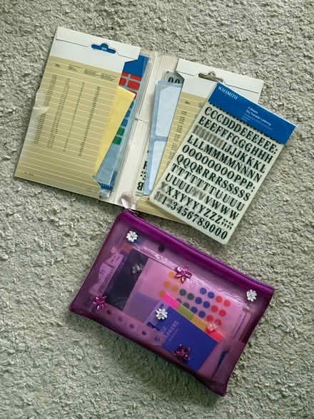 Photo of free Assorted labels, stickers and letter transfers (Headington OX3) #1