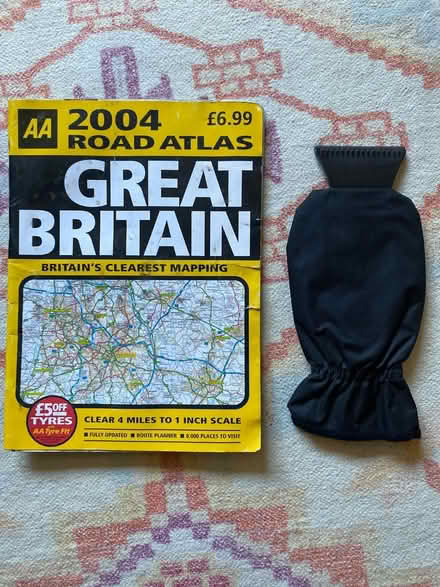 Photo of free Road atlas and windscreen scraper (Jesmond NE2) #1
