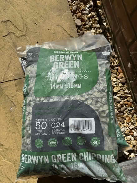 Photo of free 2 x bags of green slate chippings (SG5) #1