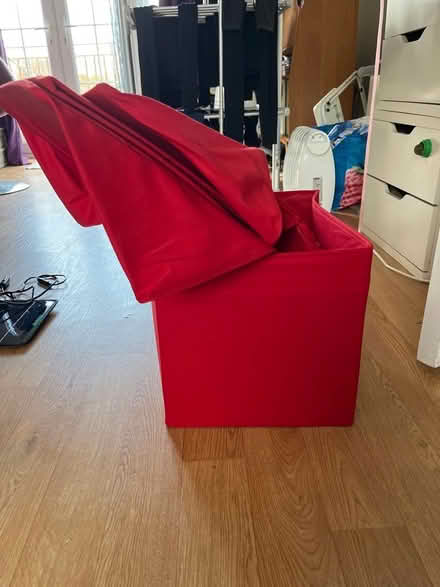 Photo of free 4 red Ikea Drona/Kallax fabric boxes (Hanover BN2) #1