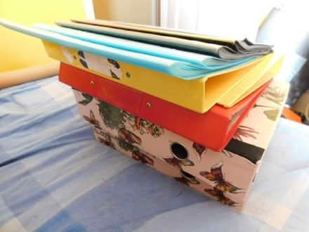 Photo of free 2 Box Files, 3 Ring Binders, 5 x A4 Photo Storage Books. (Grays RM17) #1