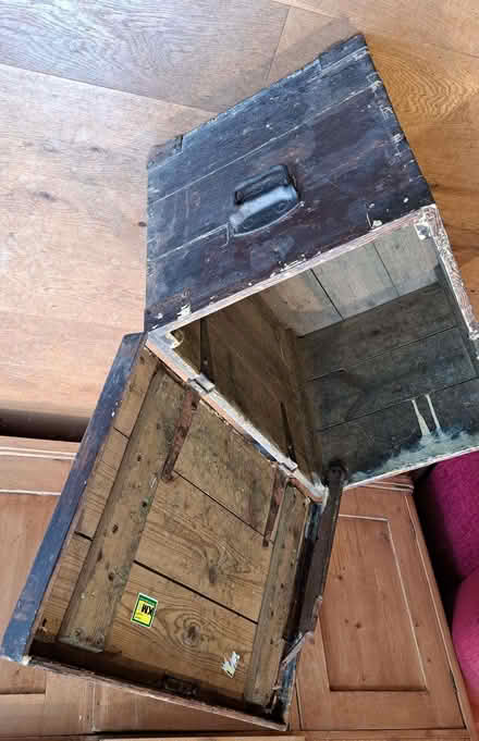 Photo of free Old/Antique wooden trunk (Patcham BN1) #2